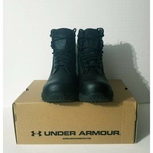 Under Armour Women's Stellar Protect Leather Tactical Boots 1277165-001 Size 8